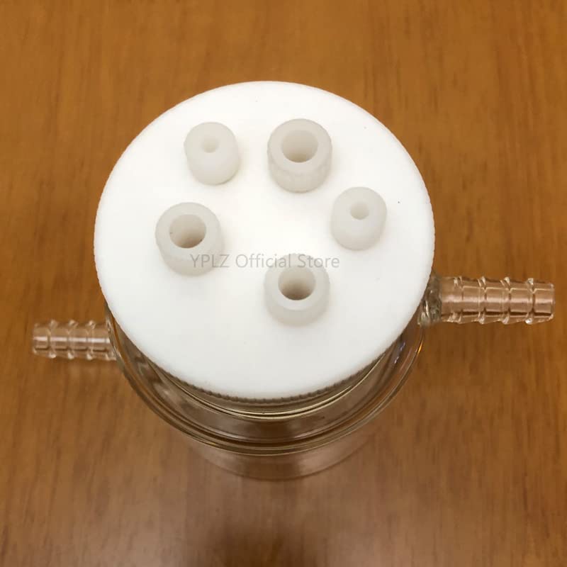 Controllable Temperature Double-Layer Water Bath Sealed electrolytic Cell Reactor Reactor electrolytic Reaction Device electrolytic Cell (250ml)