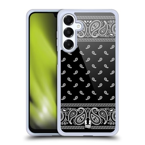 Coque Samsung Galaxy A16 5G Head Case Designs Carré Noire Bandana et Protection Militaire MagSafe