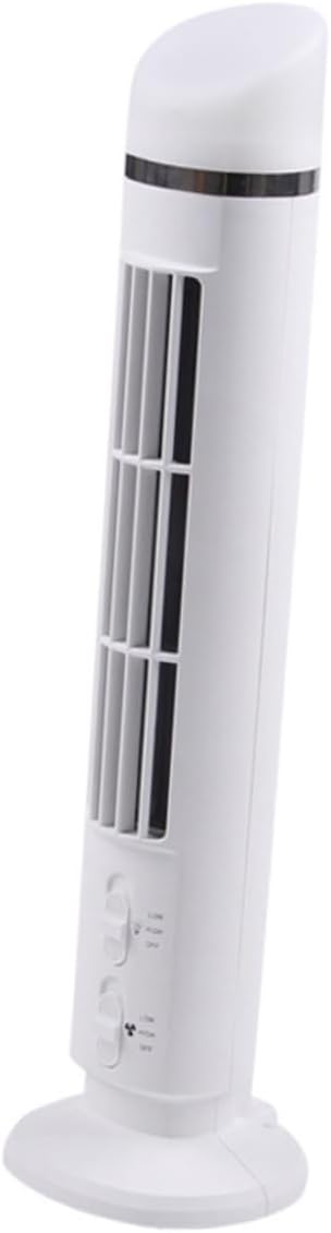 Mipcase Mini USB Desk Cooling Fan with Light Multi Function Bladeless Design for Home Office Quiet Operation Summer Supplies White Color