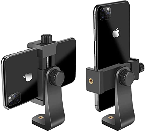 Apore - Support et adaptateur trépied universel pour iPhone et smartphone Samsung Galaxy, Google Nexus - Adapté aux trépieds, monopieds et perches à selfie avec connecteur de 0,6 cm