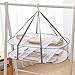 Large Folding Laundry Drying Rack, Clothes Drying Rack, Portable Sweater Drying Rack, Mesh Hanging air Dryer, Lay fold Flat Dry Hanger for Indoor Outdoor, Delicates, Towel, Socks,Swimsuit (Grey)