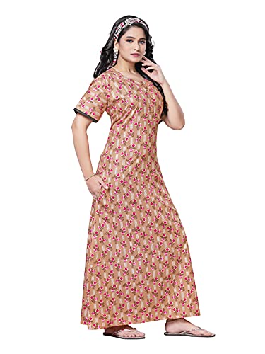 Image of PNAEONG Women Cotton Maxi Sleepwear
