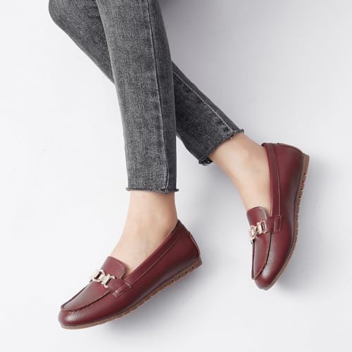 Image of Cvistpieo Loafers for Women Business Casual Shoes Comfortable & Lightweight Penny Loafers Slip On Work Flats