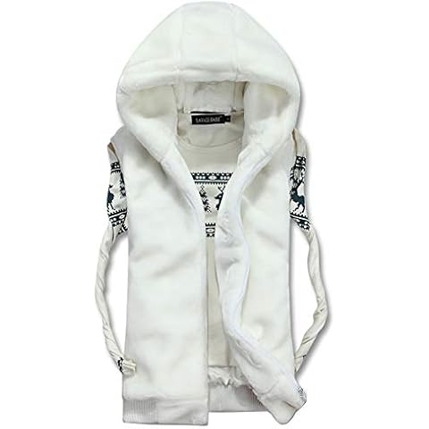 GladiolusA Herren Kunstpelz Weste Winter Warm Verdicken Ärmellos Kunstfell Winterjacke Mäntel Cover