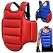 Lawnrden Boxing Body Protector, Reversible Chest Protector, Adjustable Taekwondo Sparring Gear, Sponge Boxing Training Equipment Red & Blue|Chest Rib Guards