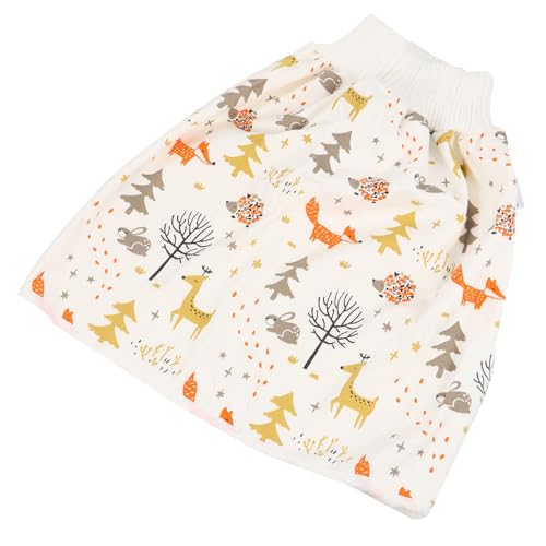 SUPVOX Pantalones de Entrenamiento Impermeables para Niña Falda Pañal Transpirable de Cintura Alta Bragas Aprendizaje Reutilizables y Amigables Piel Diseño Animal Bosque