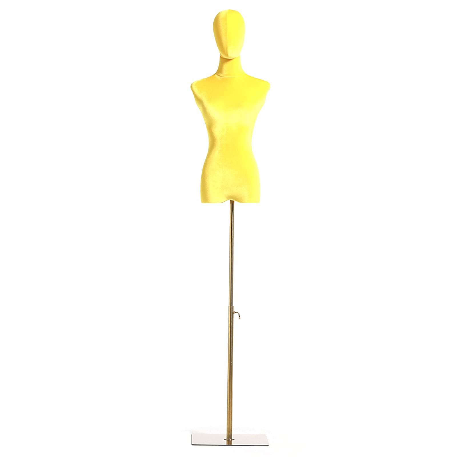 Maniquí de busto ajustable ZRY que evita las caídas de ropa pesada gracias a su base de metal