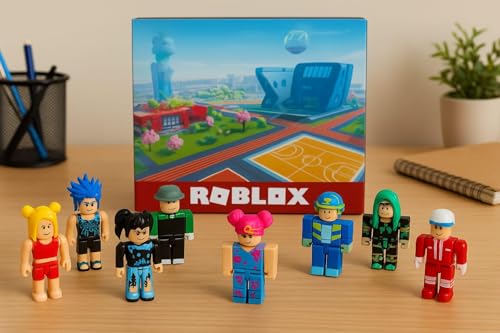 Image of Gifts - Rob- Lox Building Block Set for Kids, 8 Pcs Mini Figures Play Set, Action Figures | Creative Building Toys for Boys & Girls Age 6+