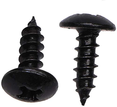 Mini Skater Home Improvement Hardware #8 X 1/2 Inch Black Oxidized Carbon Steel Wood Screws Fasteners(50 Pcs) image 3
