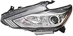 Drivers Halogen Headlamp Left Chrome Housing for 16-18 Nissan Altima 260609HS0A