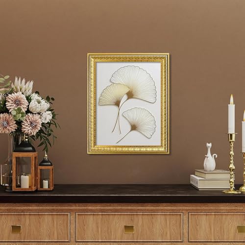 Image of VIOLABBEY 11x14 Picture Frame Gold, Vintage Photo Frame | Antique Ornate Frame, for Wall or Tabletop Display, Classic Design for Home Office Decor, Fits 11x14 Pictures