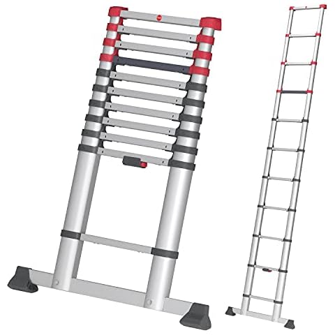 Hailo Telescopic Ladder with Adjustable Height Cover