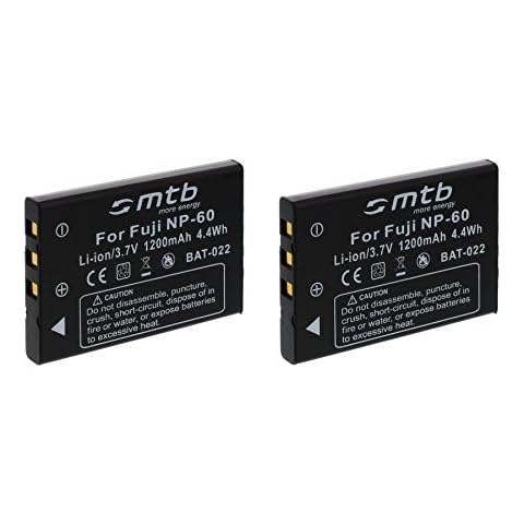 2X Akku NP-60 für Aiptek Cover