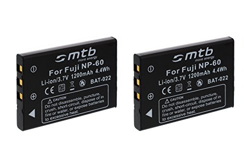 2X Batería NP-60 Compatible con Aiptek/Compatible con Easypix/Compatible con Jay-Tech/Compatible con Medion/Compatible con Praktica… Ver descripción!