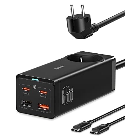 Baseus Cargador USB C Carga Rapida 65W Cover