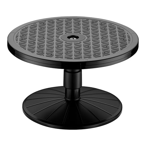 Wiltec Airbrush Drehscheibe 19 x 19 x 12,7 cm, Drehteller für Airbrush Design höhenverstellbar, Lackierständer für Modellbau, ideal als Airbrush Zubehör & Lackierbedarf