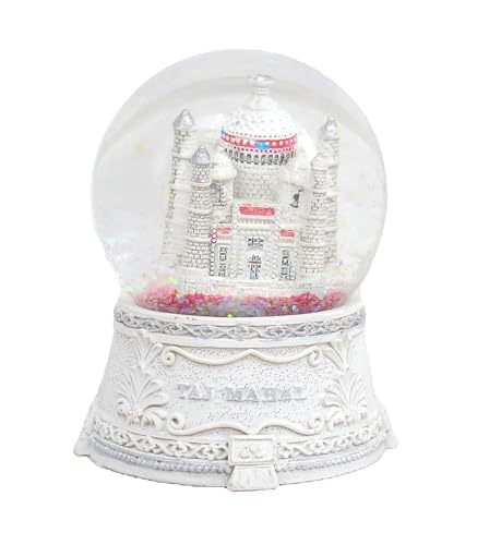 Skywalk India Souvenir Taj Mahal Snow Globe,Perfect Souvenir for Gifting and Valentines Day (Size-3")-Delhi Souvenir