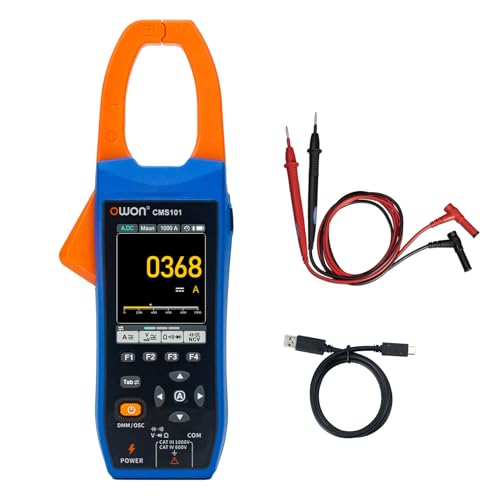 Image of OWON Digital Clamp Meter with 2.8-inch IPS LCD Display, AC /DC Oscilloscope Function 3 in 1, 20000 Count True RMS Auto-ranging Current Meter, Bluetooth Current Meter and Oscilloscope