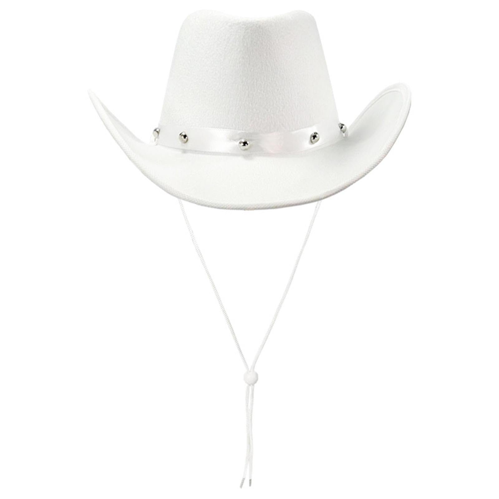 Meadawgs®Cowboy Hat Decorative Trendy Cowgirl Hat for Music Festival Concerts Wedding White|Clothing, Shoes & Accessories|Womens Accessories|Hats-image-49