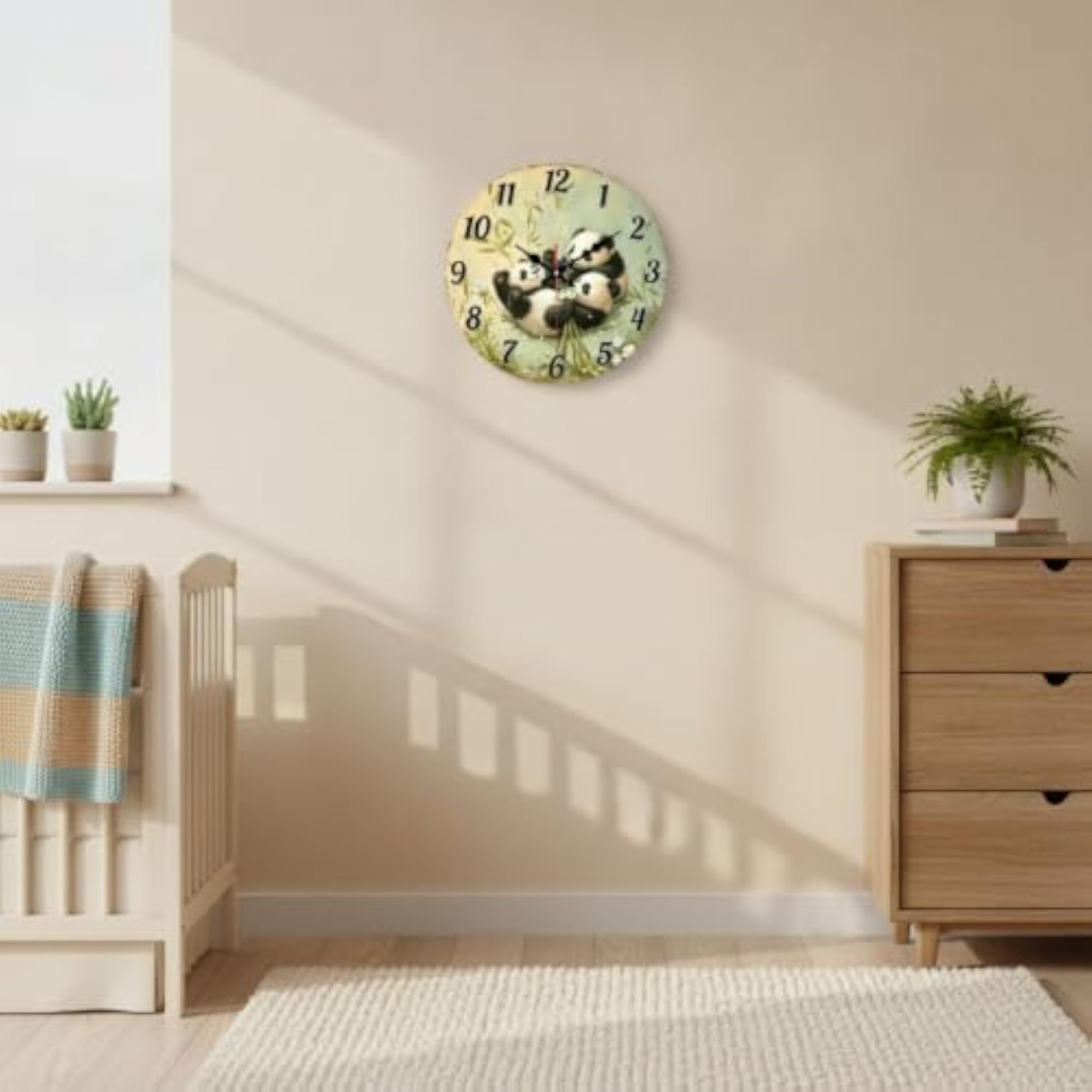 Non-Ticking Silent Wall Clock, 25CM
