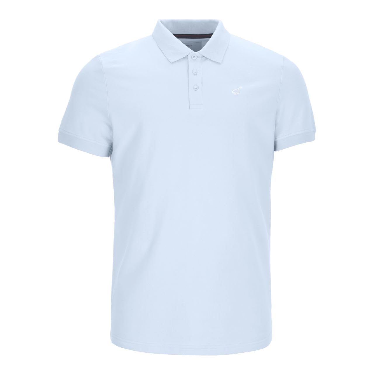 Spitzbub Herren Poloshirt T-Shirt Shirt Kurzarm in Blau Pastellblau Hellblau