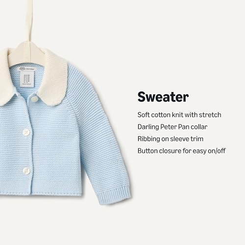 Image of Amazon Essentials x Sofia Grainge Unisex Toddlers and Babies' Peter Pan Collar Sweater Jacket
