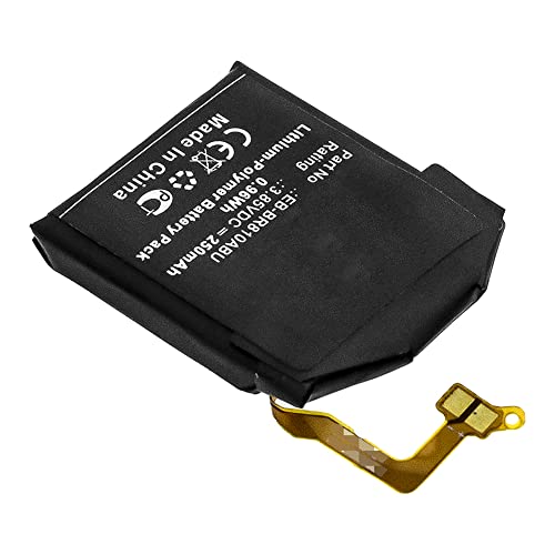 Synergy Digital Smartwatch Battery, Compatible with Samsung SM-R810 Smartwatch, (Li-Pol, 3.85V, 250mAh) Ultra High Capacity, Replacement for Samsung EB-BR170ABU Battery