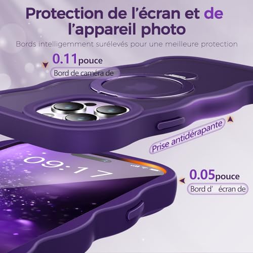 Coque iPhone 16 Pro violette compatible MagSafe pour vos vidéos - 4
