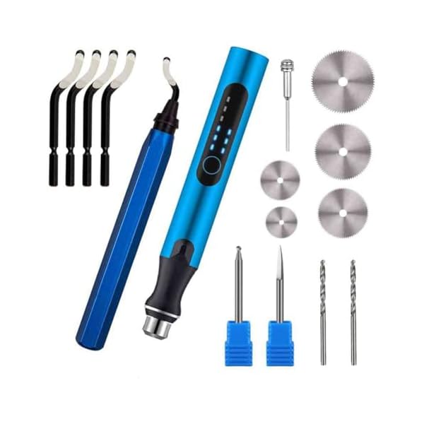 Sefdrert Kit D'Outils D'Impression 3D, Outils D'Ébavurage, Stylo Rotatif Électrique USB à 3 Vitesses pour Fraise D'Impression 3D, Modèle D'Imprimante 3D, Modèle en Résine