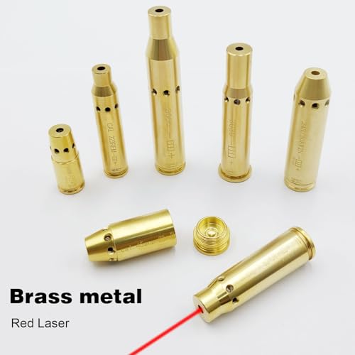 StrongTools BoreSighter for 223/9MM/7.62X39MM/30-30/30-06/.25/270/243/308/7MM/ 45ACP Colt Caliber Rifle Scope Handgun Brass Red Dot Boresight Kit for Hunting with AG3 Batteries (Special, Bullet Type) - Thumbnail 4