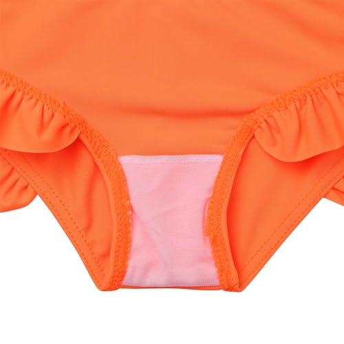 Image of XFGIRLS Girls 2-Piece Swimsuit Long Sleeve Rash Guard Set Toddler 6M-8Y | UPF 50+ blocks 98% UV, Quick-dry, Easy on /off, Bright colors stand out, Machine wash, Breathable, Beach, swim, water park