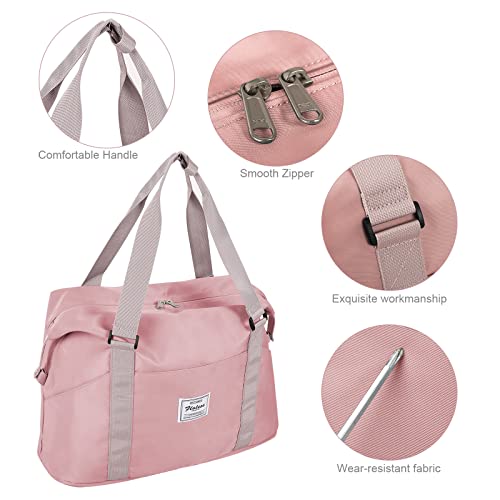 Sport Travel Duffel Bag,Konelia Waterproof Duffel Gym Tote Bag,Weekender Carry On Overnight Bags For Women With Trolley Sleeve Wet Pocket #TOP4