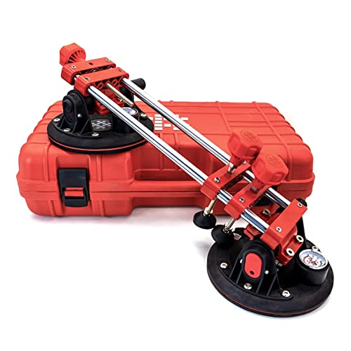 Ventouse de 20 cm robuste pour pose de pierre avec manomètre de sécurité - 3