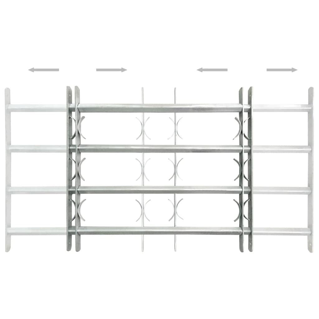 Rejas de seguridad de ventana ajustables 2 uds 1000-1500 mm para balcón,planta baja,ventana de bodega,ventanas exteriores