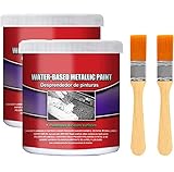 【Wide application】: Works on all metals, repairs and protects iron and metal surfaces on cars, car chassis, trash cans, equipment, railings, chains, etc.