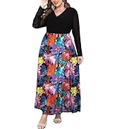  Plus Size Floral Print Dress