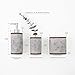 BINO Bathroom Accessories Set - Light Grey | Soap Dispenser | Toothbrush Holder | Tumbler | 3-Piece Bathroom Organizer Countertop Set | Bathroom Decor | Home Decor | Bathroom Set