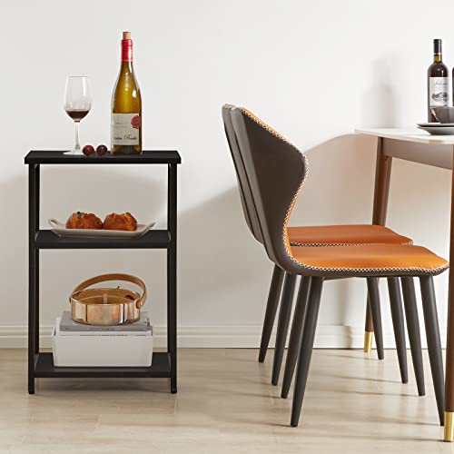 Ibuyke Side Table, 3-Tier End Table, Industrial Nightstand Small Table With Storage Shelf, For Bedroom, Living Room, Hallway, Black Utmj402B #TOP3