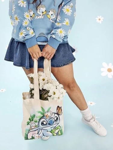 Bolso Tote Canvas Disney Stitch Springtime Daisy miniatura 2