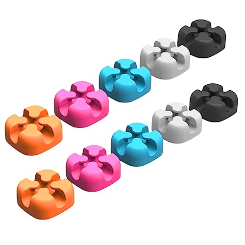 OSALADI 10pcs Organizador de Cables Clips para Ocultar y Gestionar Cables de Escritorio miniatura 1
