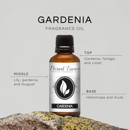 Image of Eternal Essence Oils Gardenia 30ml Premium Fragrance Oil - for Candle, Soap Making, Aromatherapy, Diffusers, Home Care, & Humidifiers