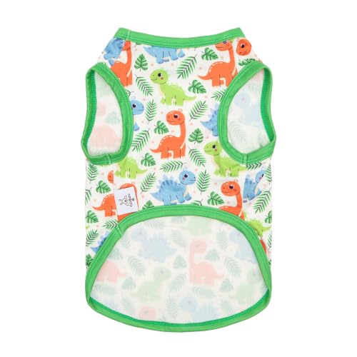Image of CuteBone Dog Shirts 2-Pack Soft Pet Clothes Breathable Summer Vest for Small Puppy and Stretchy Cat Apparel 2BX24XL