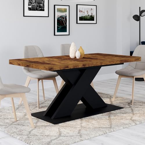 Table à Manger Extensible Rectangle Alicia 160-200 cm IDMarket