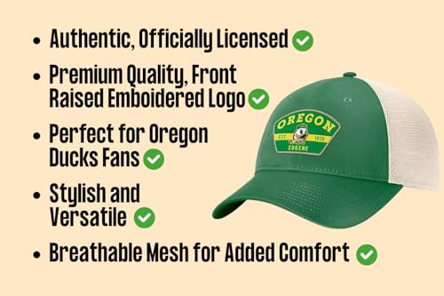 Oregon University Hat Classic Relaxed Fit Mesh Trucker miniatura 6
