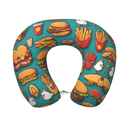 Almohada viscoelástica en forma de U tamaño 30x25 cm