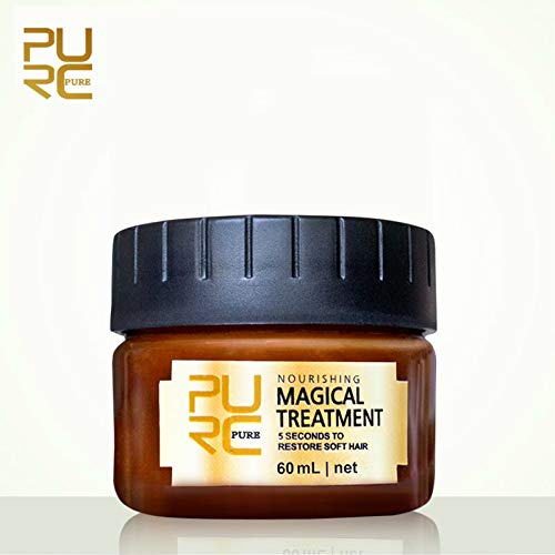 PURC Magical Treatment Mask 5 Seconds Repairs Damage Restore Soft Hair 60ml for All Hair Types Keratin Hair & Scalp Treatment