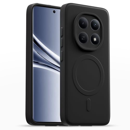 Image of Back Cover | MagFit Ring Design (Non-Magnetic) | Shockproof Case | Anti-Slip Grip | Raised Camera Edges | Slim Protective Case for Mi Redmi Note 15 5G / Note 15 SE 5G / Poco M8 5G(Matte Black)