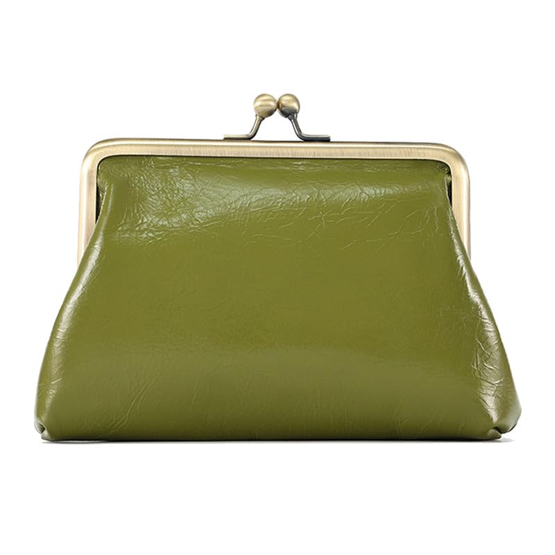 Porte-monnaie en cuir pour femmes et pochette de poignet vintage