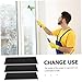 Ipetboom 5pcs Window Squeegee Replacement Strips for Versatile Cleaning and Safe Wiper for Bathroom Tile and Glass