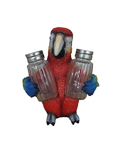 Dwk Animal Holder With Salt And Pepper Shaker Set (3 Piece) | Kitchen Décor And Accessories | Salt And Pepper Shakers | Home Décor | Home Decorations… (Parrot) #TOP23